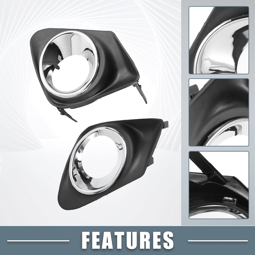 Set of 2 Fog Light Grille Covers for Toyota (81482-02200, 81481-02210)