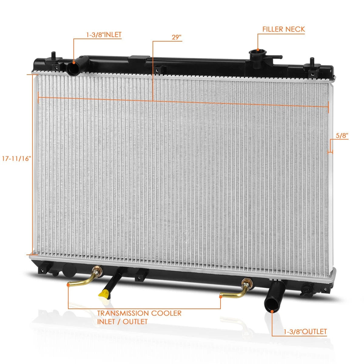 Aluminum Core Cooling Radiator for Toyota Highlander (2001–2007) DPI-2453