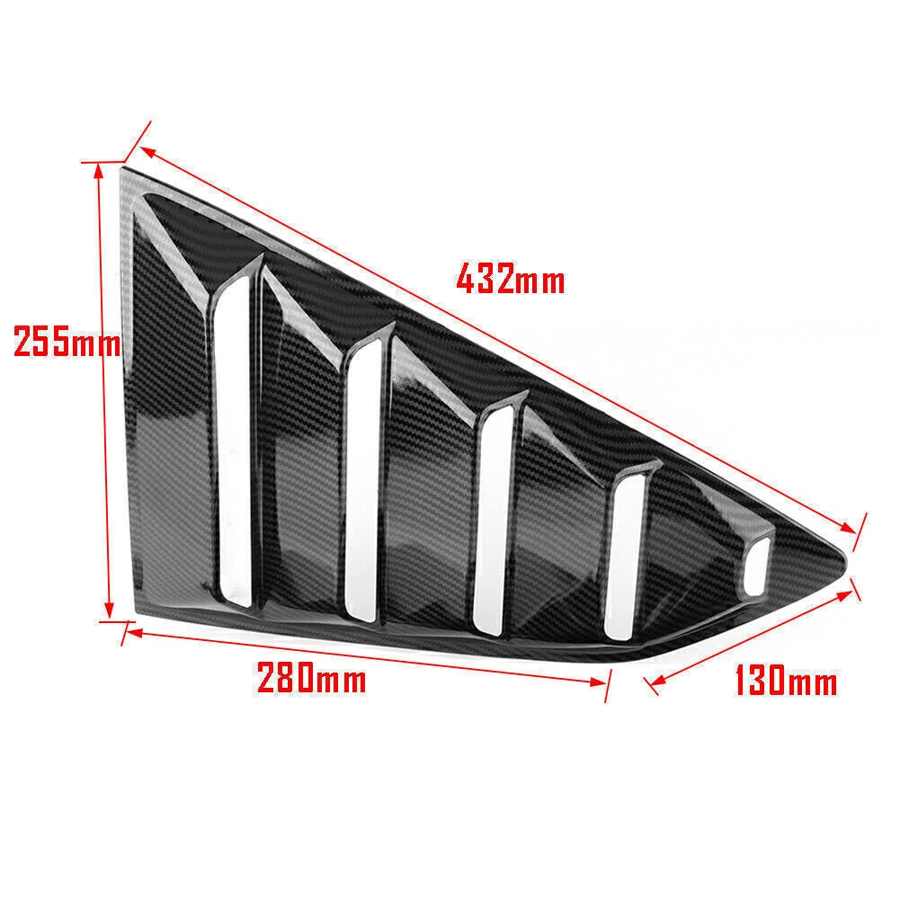 Carbon Fiber Side Vent Window Scoop Louver Cover for Chevy Camaro (2016–2018)