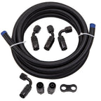 3/8 Fuel Line Hose with 6AN Fitting and Clamp for Universal Applications