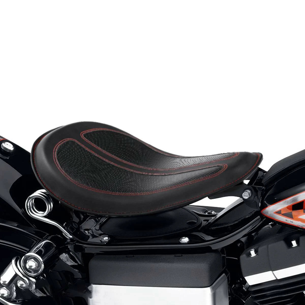 Solo Driver Seat for Harley Sportster XL1200, 883, 48, 72, Bobber, Chopper