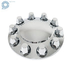 Set of 2 Chrome Wheel Center Caps for Front Axle