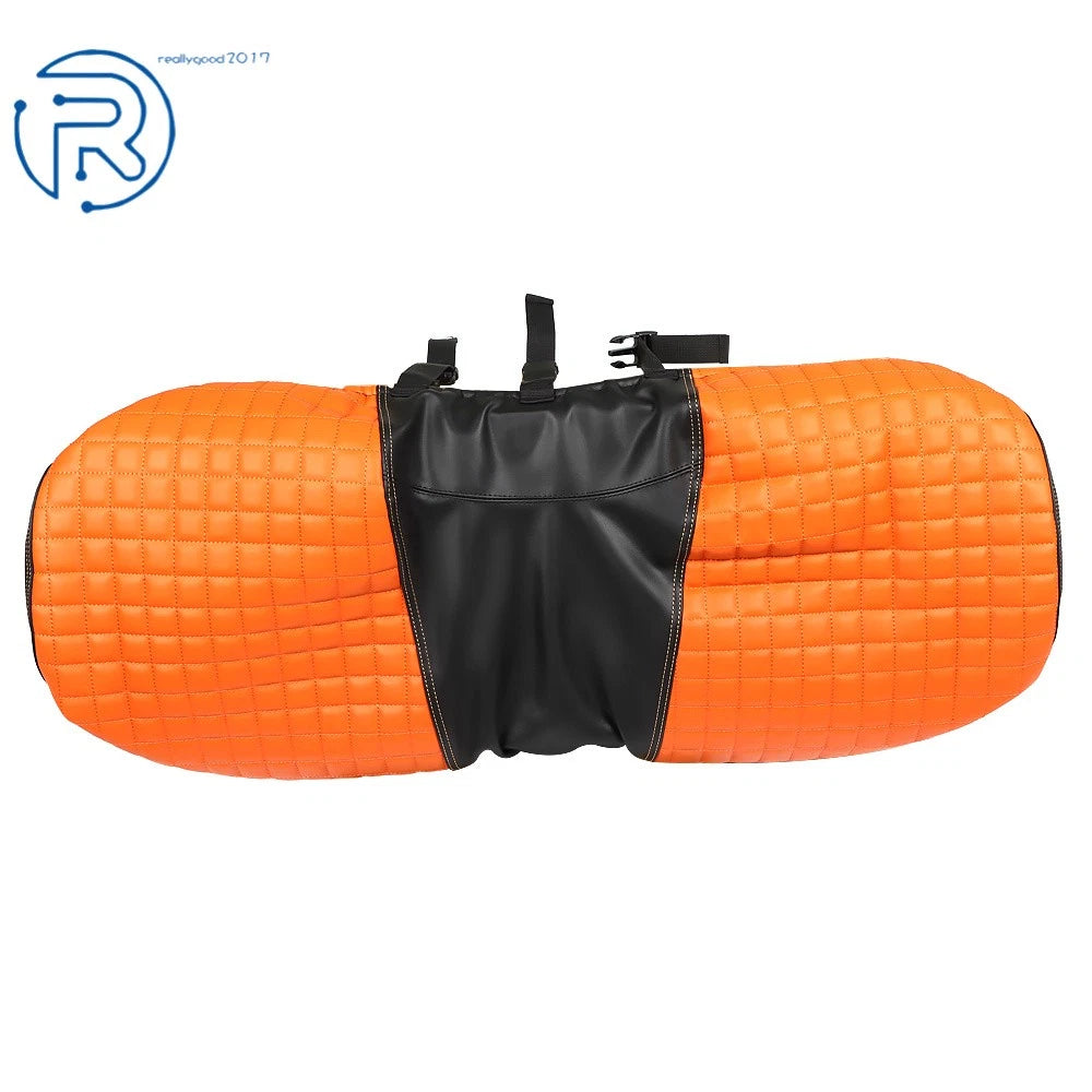 Vinyl Front Rear Seat Cover for Yamaha Drive/Drive2 (2007-Present) Orange