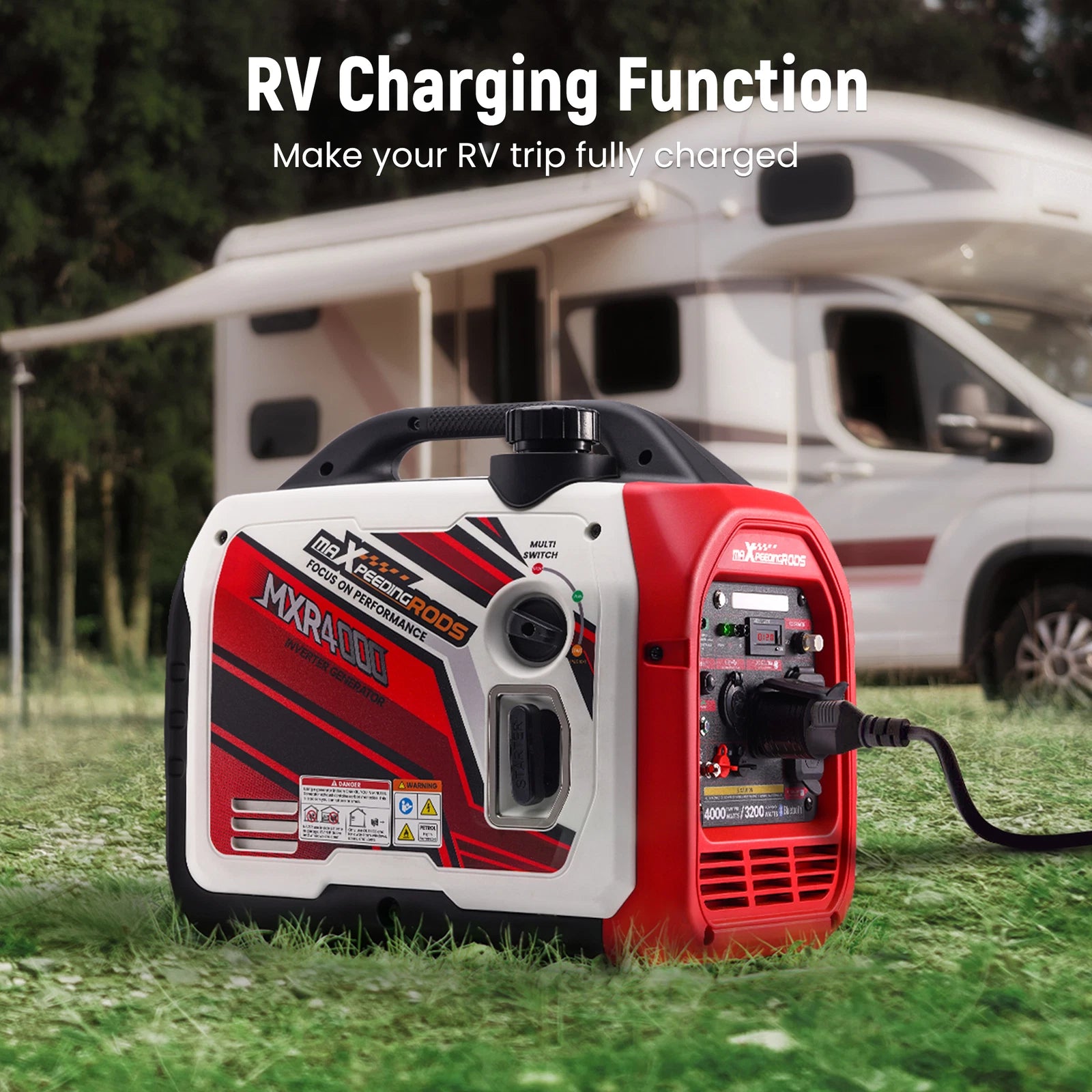 Portable Inverter Generator 4000W for Camping Backup RV (Gas) (2020–2026)