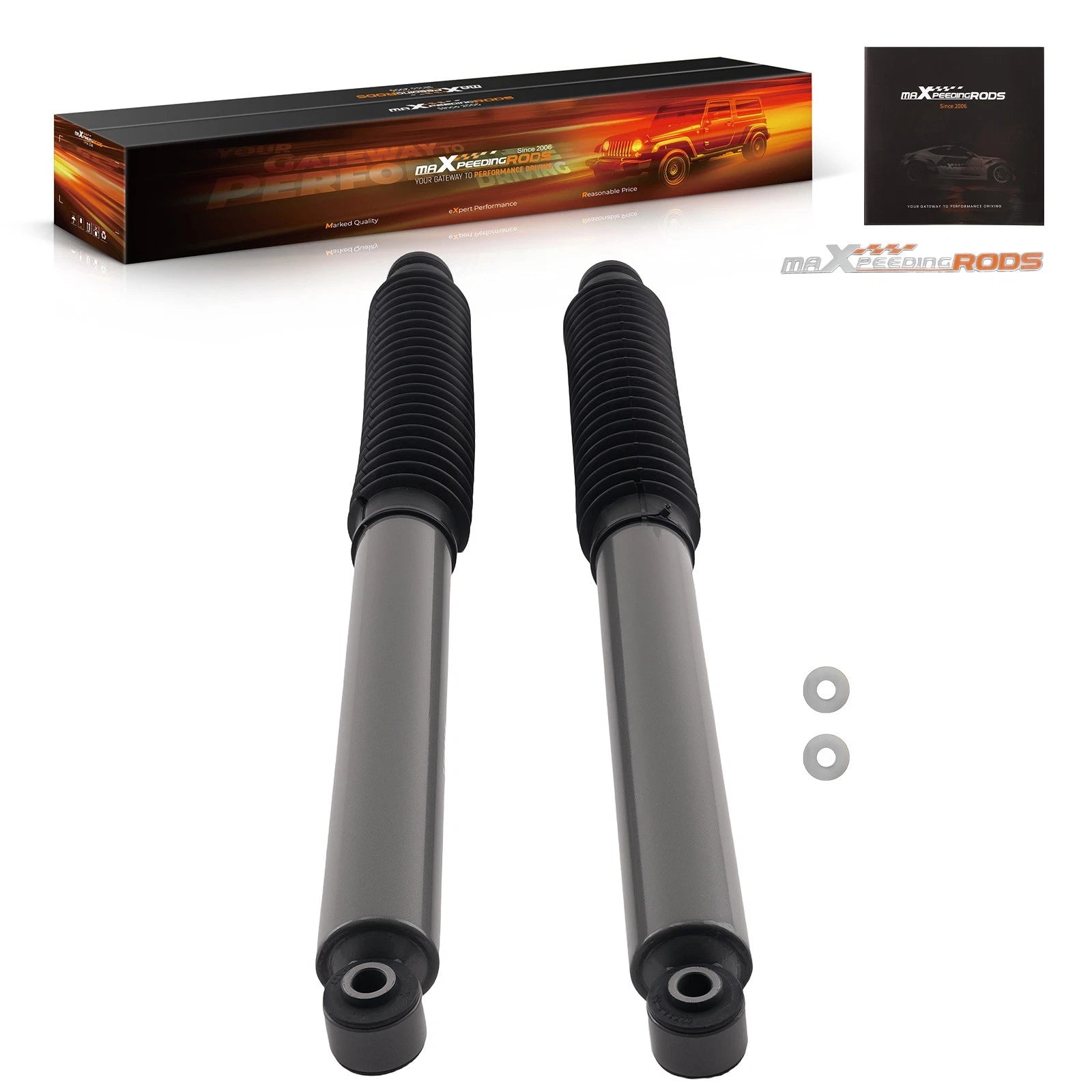 Front Gas Shock Absorbers for Ford F-250 F-350 4WD (2005–2026) 5-7" Lift