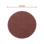 150 Pieces 2 Inch 80 Grit Red Torque Sanding Discs for Die Grinder