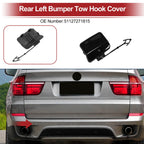 Tow Hook Cover Cap for BMW X5 E70 (2011–2013) No. 51127271815 Black