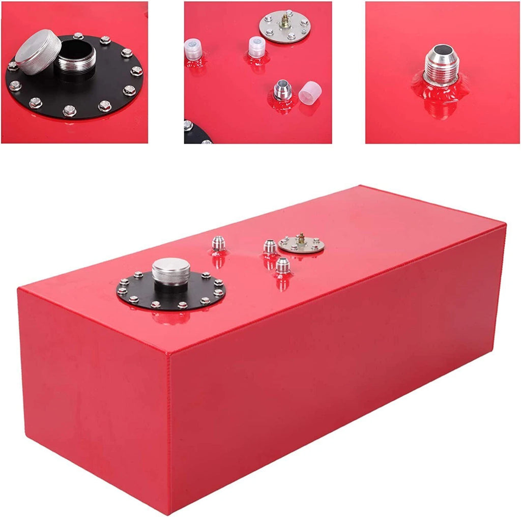 15 Gallon Aluminum Fuel Cell Gas Tank with Cap & Level Sender for Universal