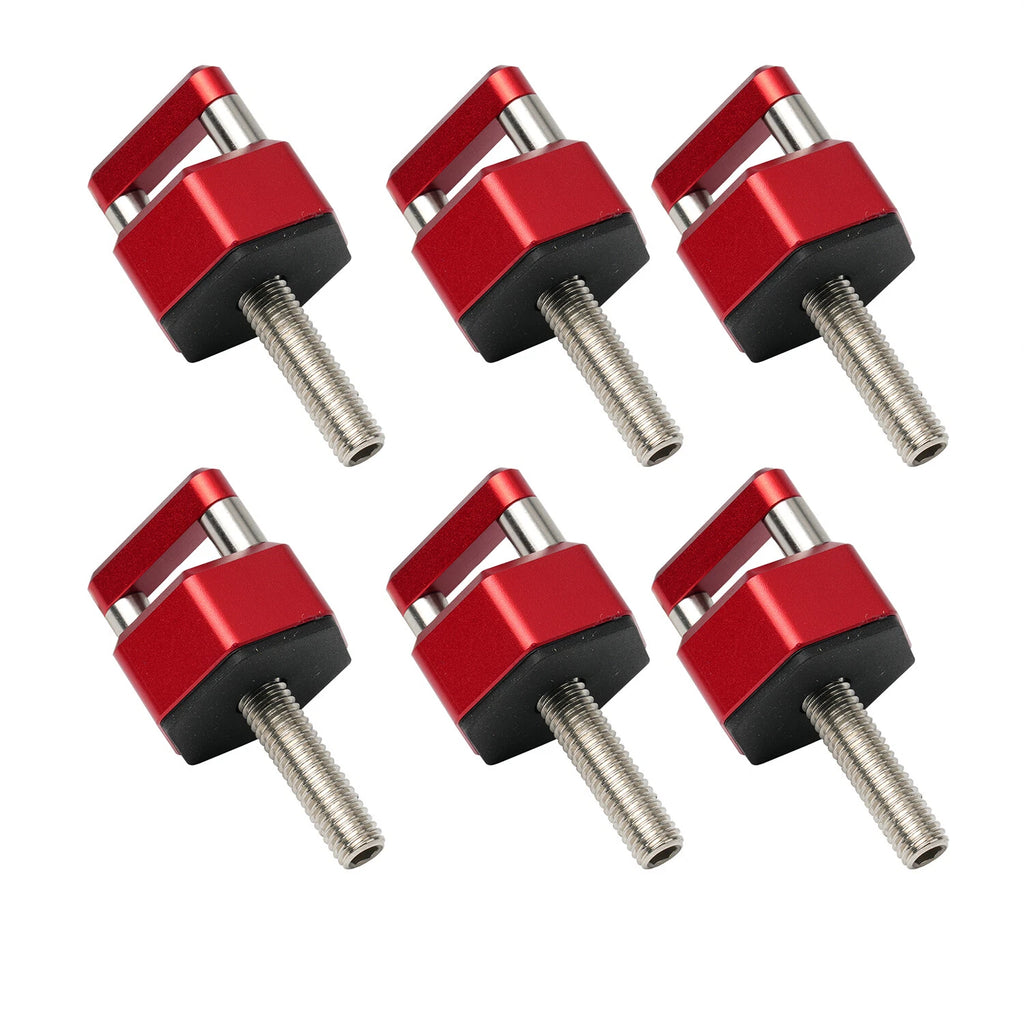 6X Aluminum Quick Removal Fastener Thumb Screw for Jeep Wrangler JK JL (2007–2023)