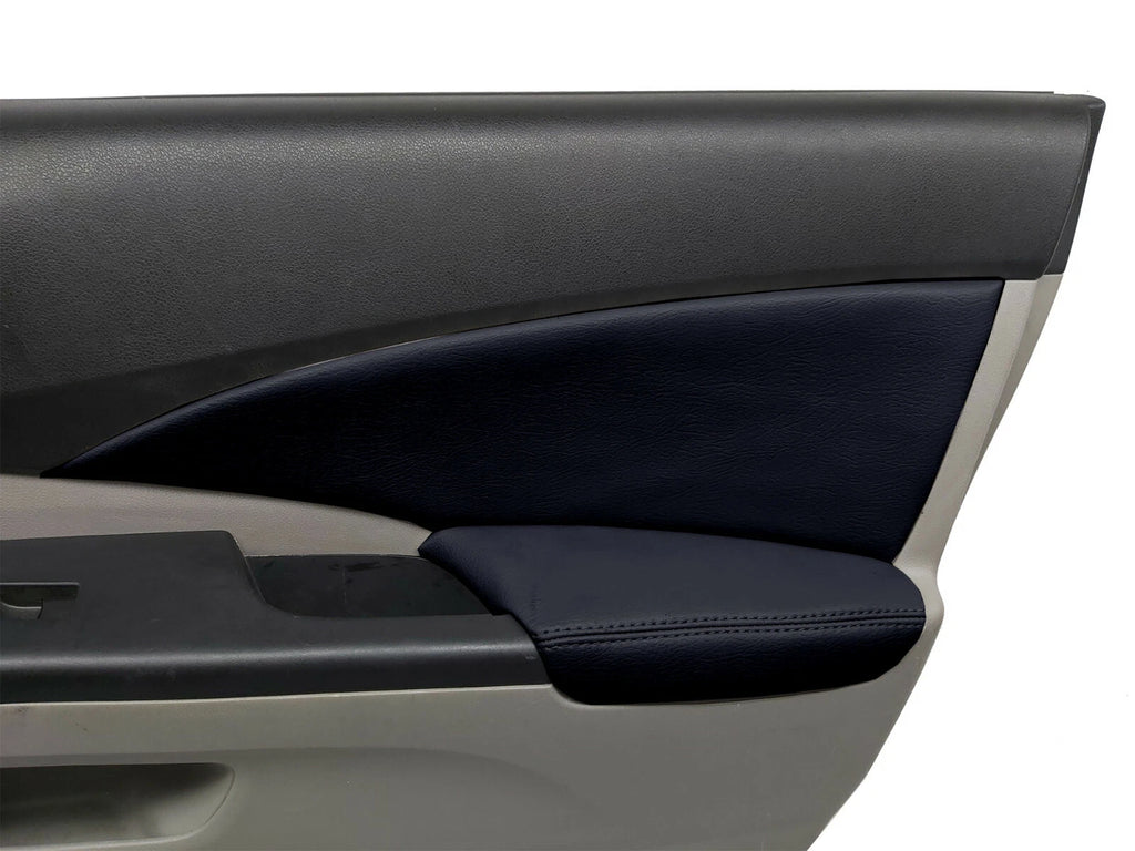 Front Armrest Door Panel Cover for Honda CR-V (2012–2016) Black PVC Leather