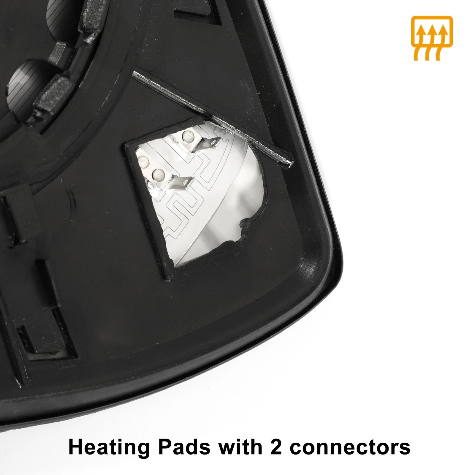 Right Side Door Mirror Glass with Back Heated for Hyundai Santa Fe (2009–2012)