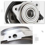 Front Wheel Hub Bearing Kit with ABS Sensor for Explorer Ranger/B3000 B4000 (1998–2004)