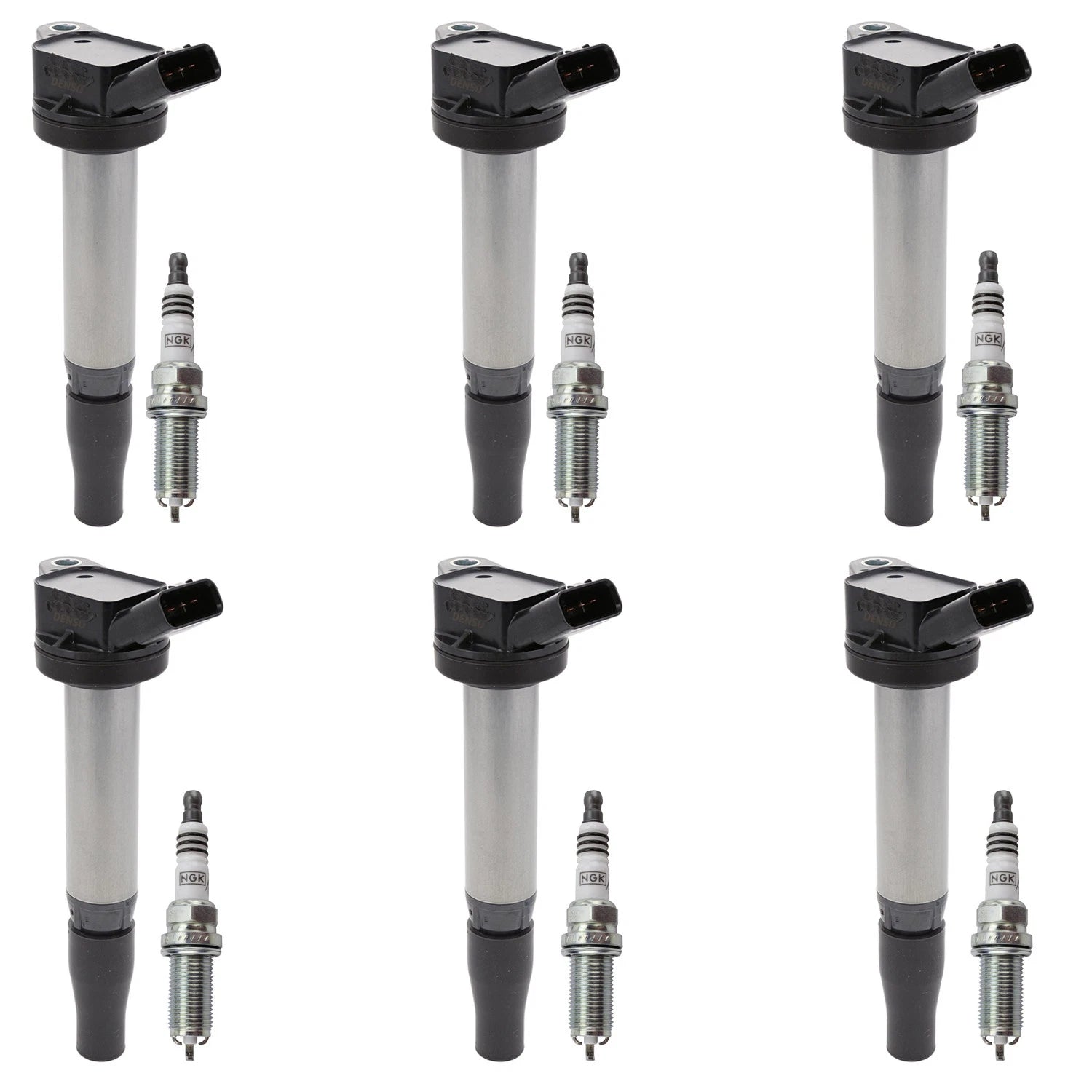 Set of 6 Ignition Coils & NGK Iridium Spark Plugs for IS300 RC300 RC350 (2001–2022)