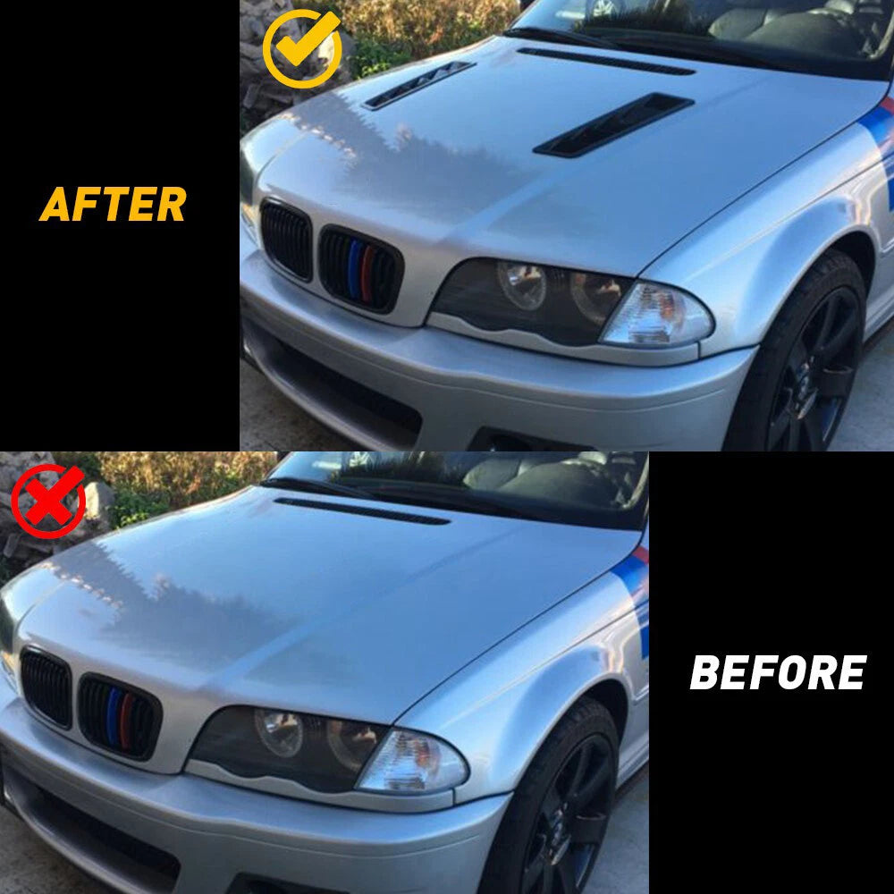 2X Air Flow Intake Hood Scoop Vent Cover for Universal Fit (Car)
