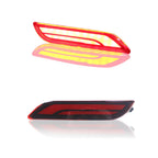 Pair Red Rear Reflector Tail Lights for Toyota Camry (2018–2022)
