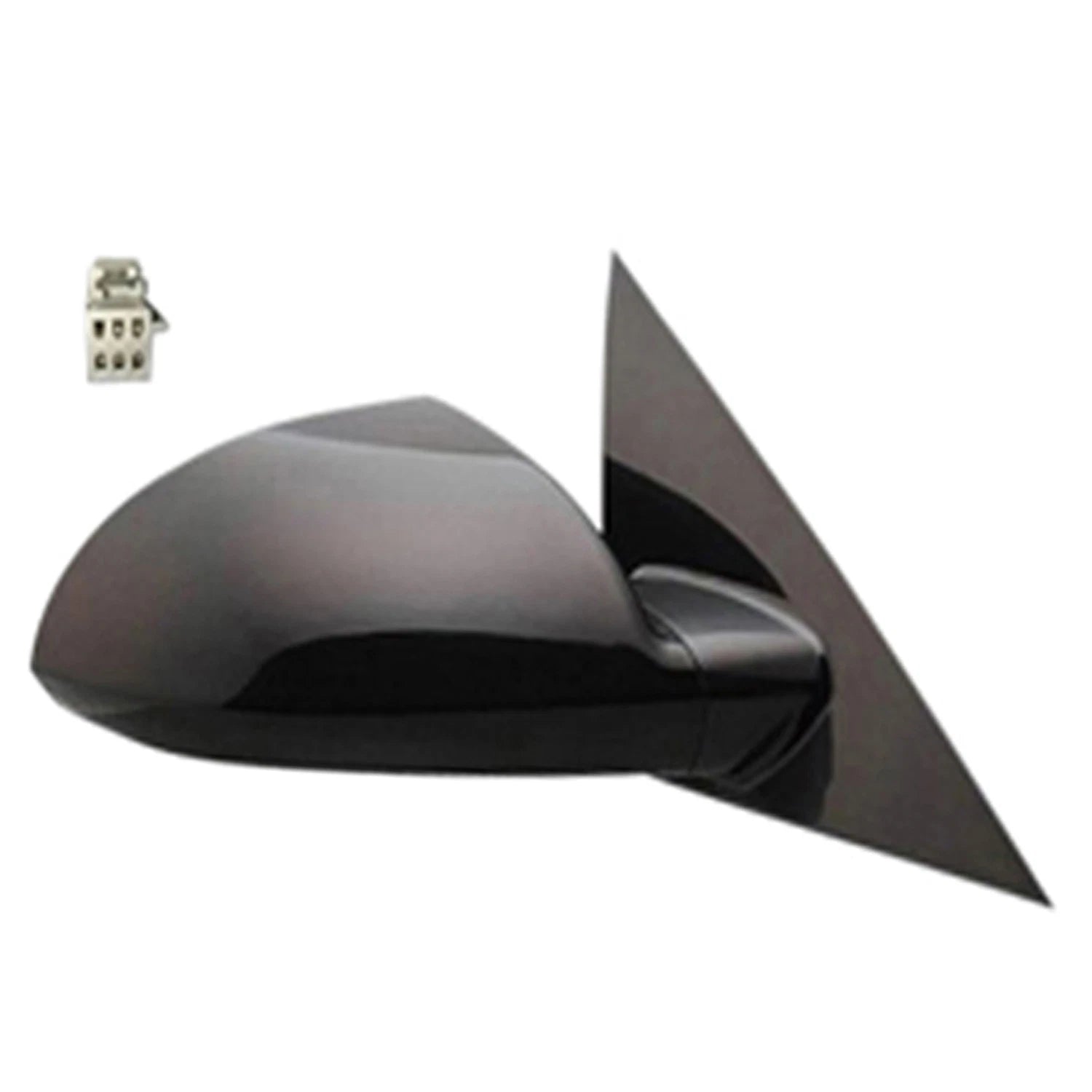 Replacement Ready to Paint/Textured Passenger Power Door Mirror for Ford