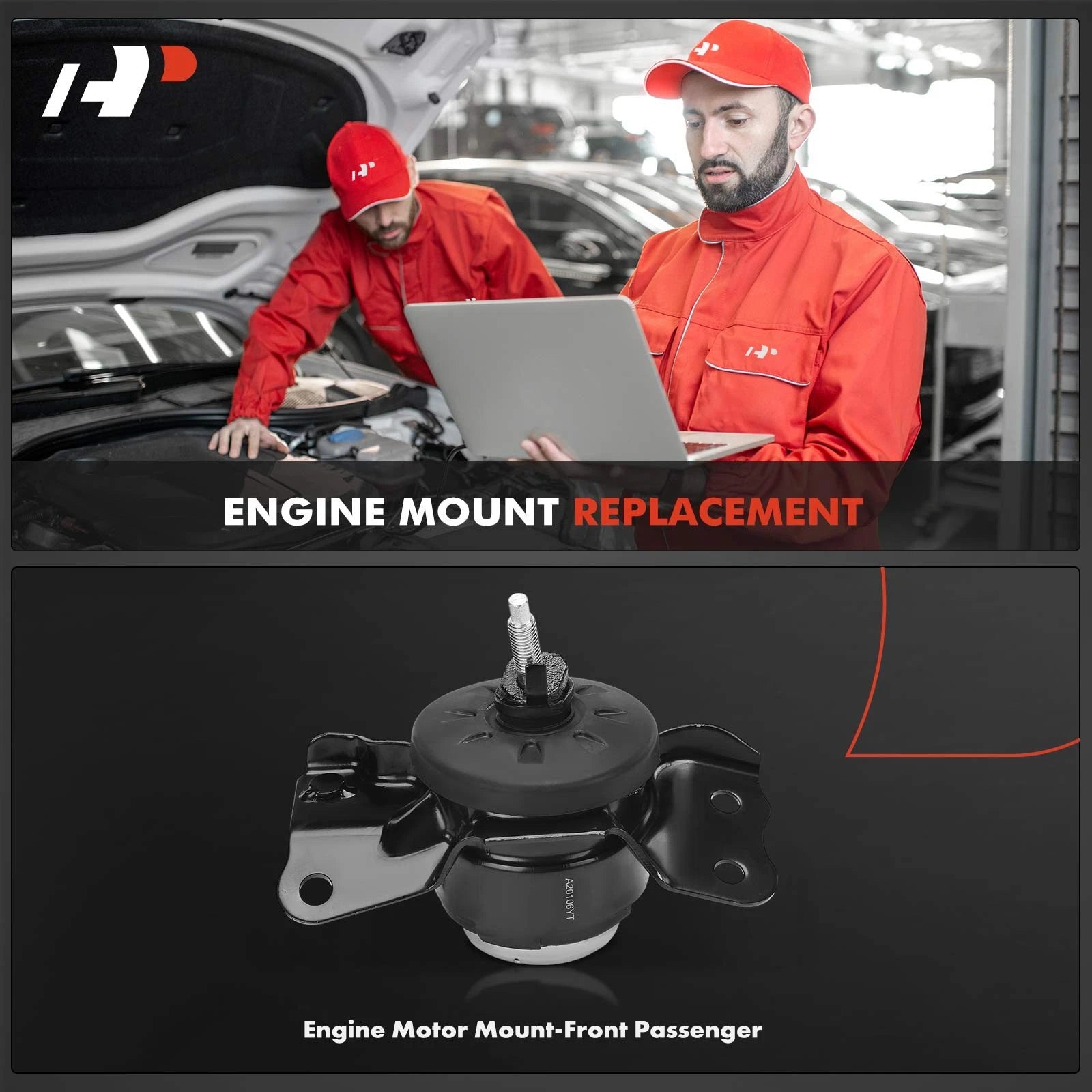 Front Right Engine Motor Mount for Jeep Wrangler JL (2021–2025) V6 3.6L