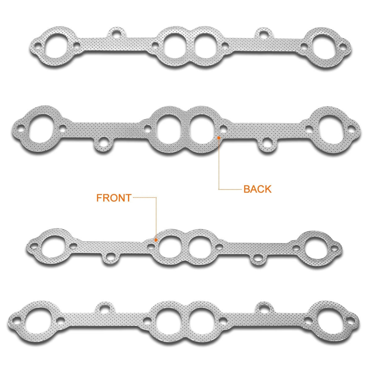 Exhaust Header Gasket for Chevy Small Block 283 327 350 383 400 (1988–2000)