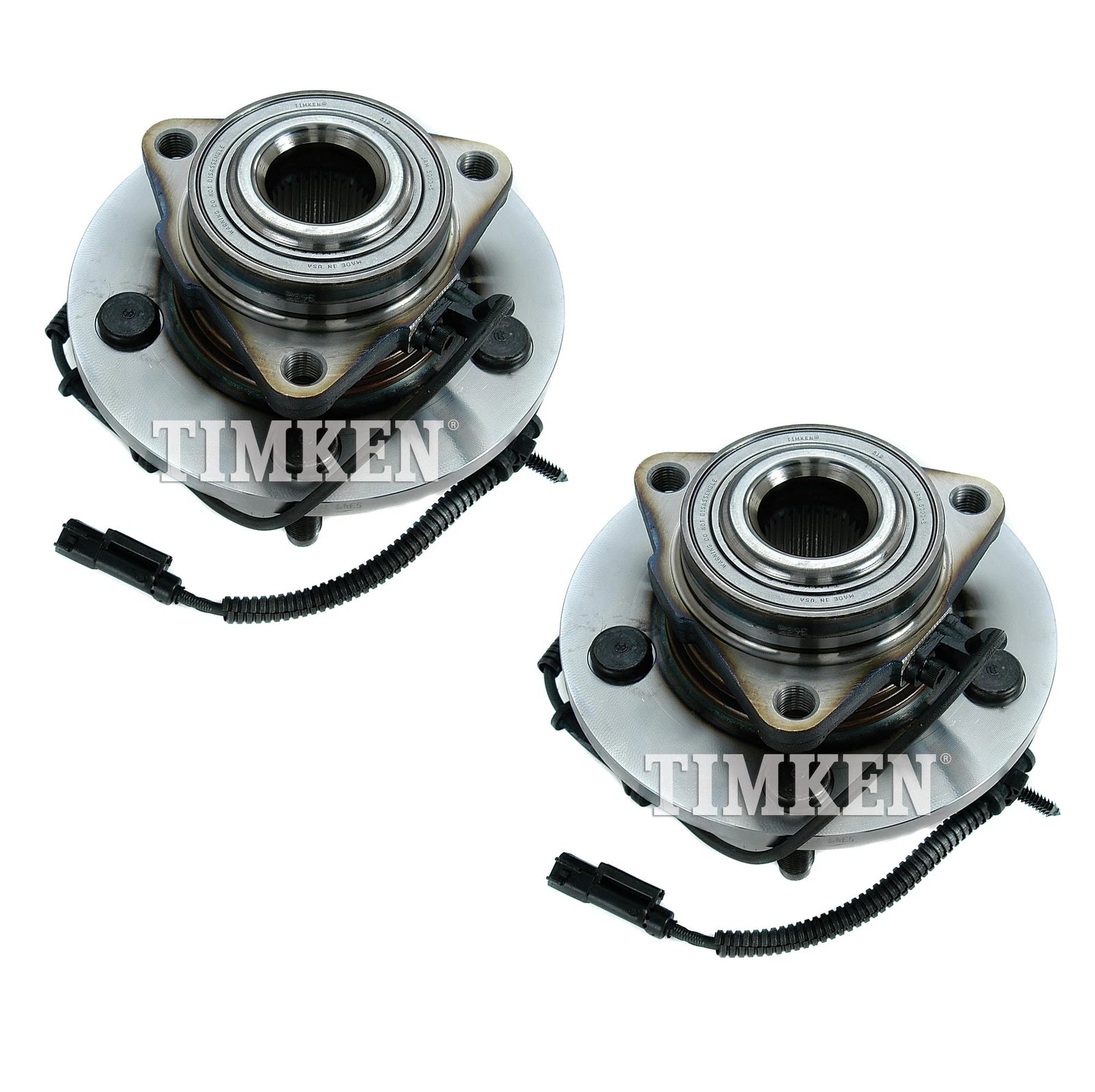 Set of 2 Timken Front Wheel Bearing Hub Kit for Dodge Ram 1500 (2002–2008)