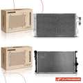 2X Radiator & AC Condenser for BMW 335i 428i 435i M235i (2011–2016)