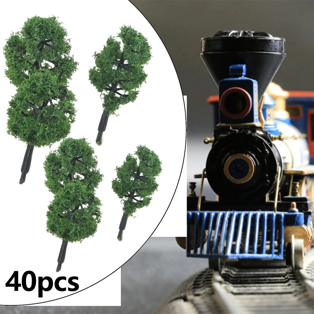 Set of 40 Model Trees for N Gauge Railway Scenery Layout