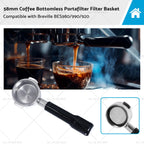 Bottomless Portafilter Filter Basket for Breville BES920, BES980, BES990