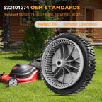 Set of 2 Front Drive Wheels for Husqvarna 5521 CHV XT722FE (2010–2023) 532401274