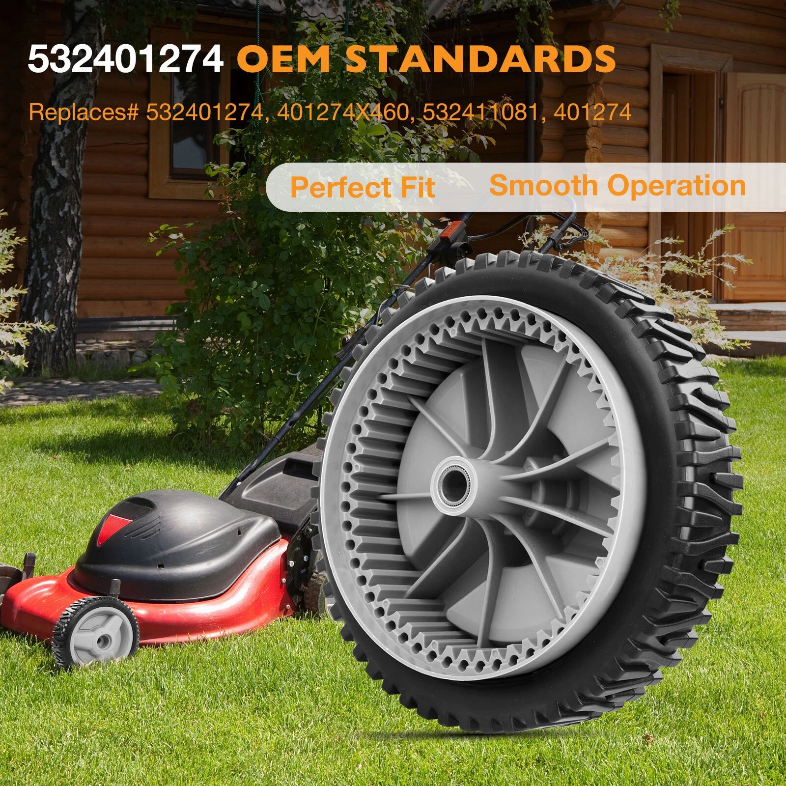 Set of 2 Front Drive Wheels for Husqvarna 5521 CHV XT722FE (2010–2023) 532401274