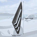 2X Rear Window Louver Air Vent Cover for Kia K5 (2021–2022) Carbon Fiber
