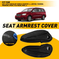 2X Front Leather Seat Armrest Covers for Chrysler Town & Country (2011–2016) EXV