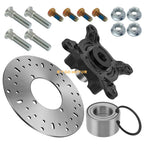 Front Wheel Hub w/Disc Rotor Bearing Kit for Polaris Ranger 500 570 EV (2017–2024)
