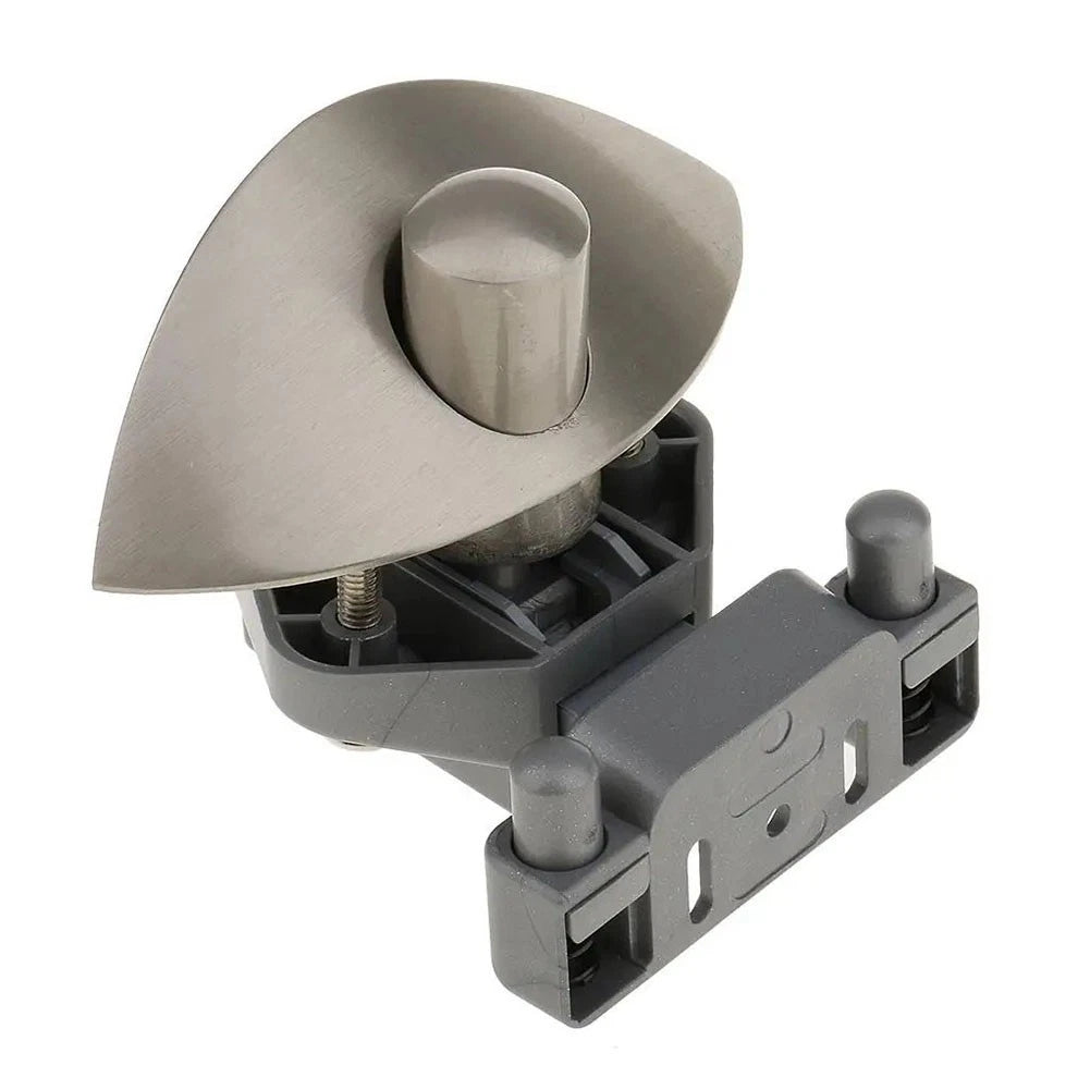 Push Button Cabinet Latch Lock for RV Camper Boat Auto (Zinc Alloy Nickel)