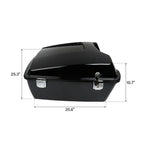 Chopped Trunk with Latch Key for Harley Touring Road Glide (1997–2013)