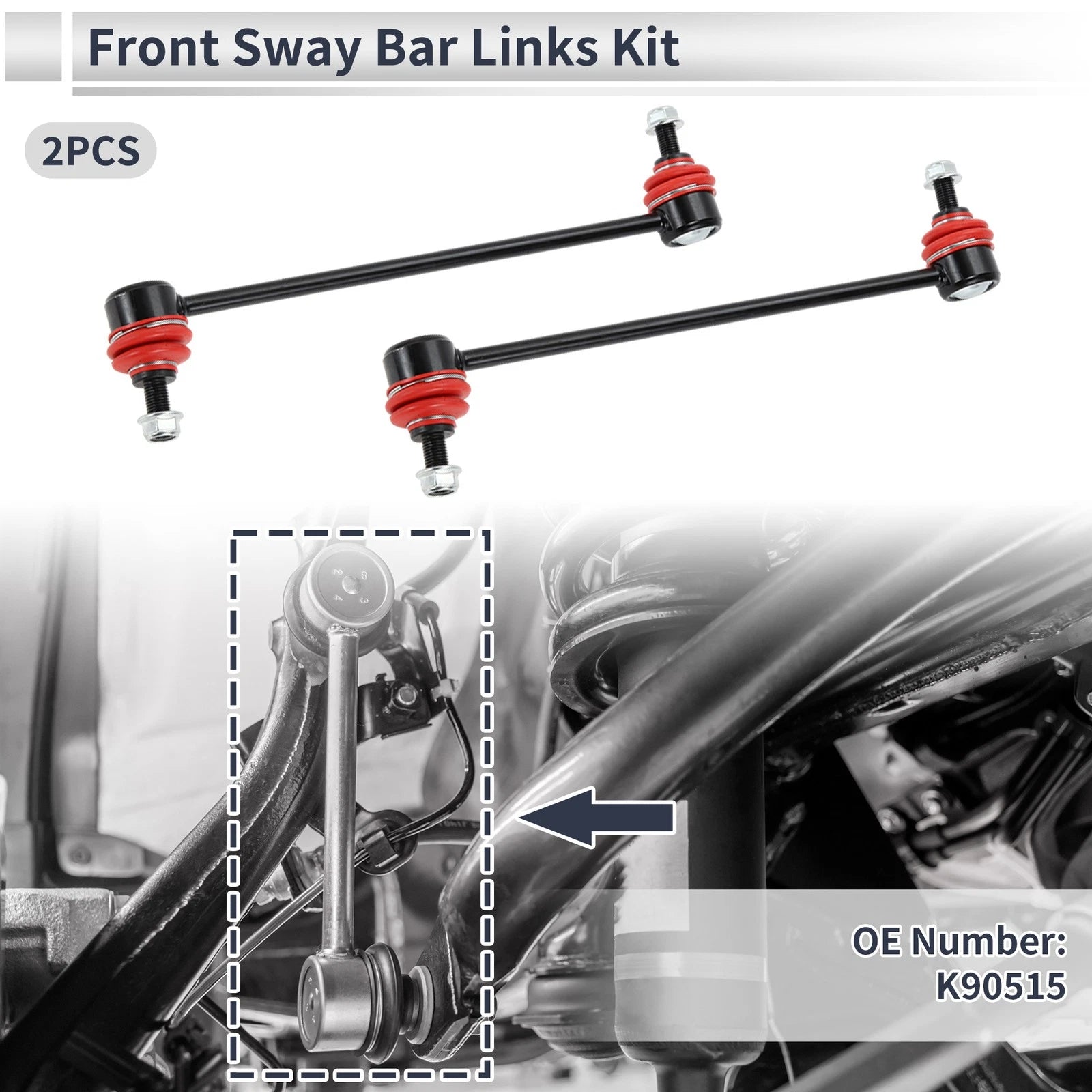 Front Stabilizer Bar Links for BMW 323CI (2000) No.K90515, Set of 2