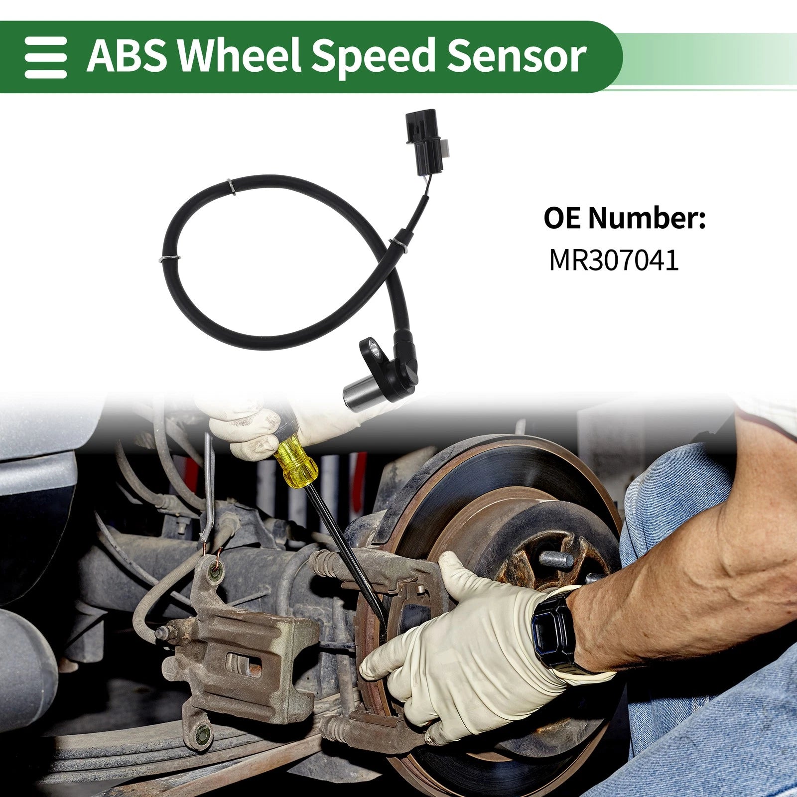 ABS Wheel Speed Sensor No.MR307041 for Mitsubishi L400 (1996–2004)