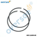 Set of 3 Piston Rings STD for Yamaha PWC Outboard 1200 GP1200R XLT1200 (1996–2003)