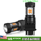 2X Yellow Amber 3157 LED Turn Signal Parking Light for Various Models