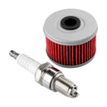 Oil Filter & Spark Plug for Honda Quad TRX 300 350 400 420 450 (1988-2020)