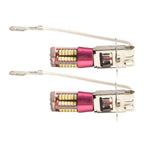 2Pcs H3 3014-57SMD LED Fog Light Bulb for DC 12/24V