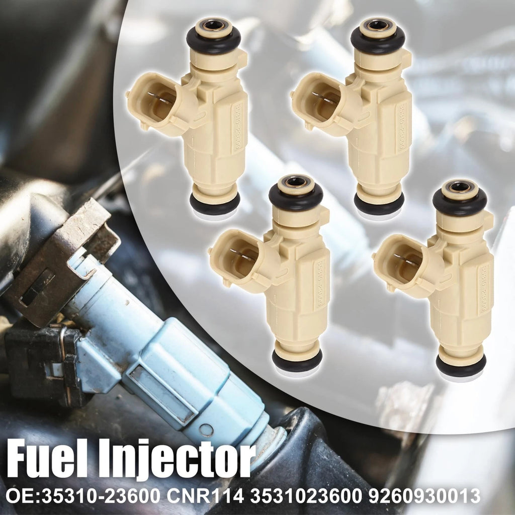 Set of 4 Fuel Injectors for Hyundai Santa Fe, Kia Optima (2001–2012) 35310-23600