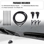 Set of 2 Windshield Washer Nozzles No. 3W7Z17603AA for Ford E-150 (2010–2014)