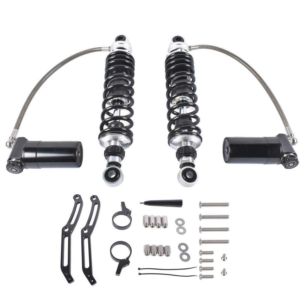 Adjustable Remote Reservoir Rear Shock Absorbers for Harley Electra Glide (2014-2024)