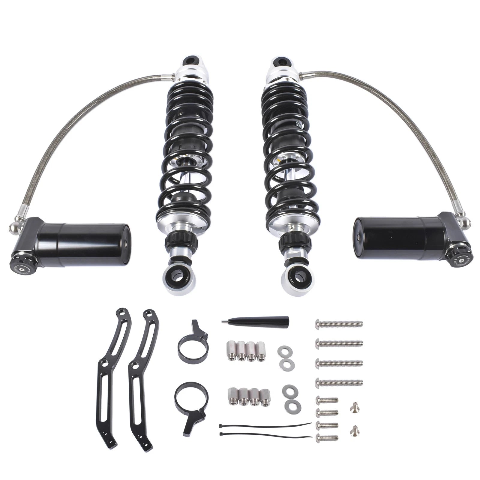 Adjustable Remote Reservoir Rear Shock Absorbers for Harley Electra Glide (2014-2024)