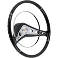 15 Inch Retro Steering Wheel with Horn Button Replacement for 1958 Chevy Impala