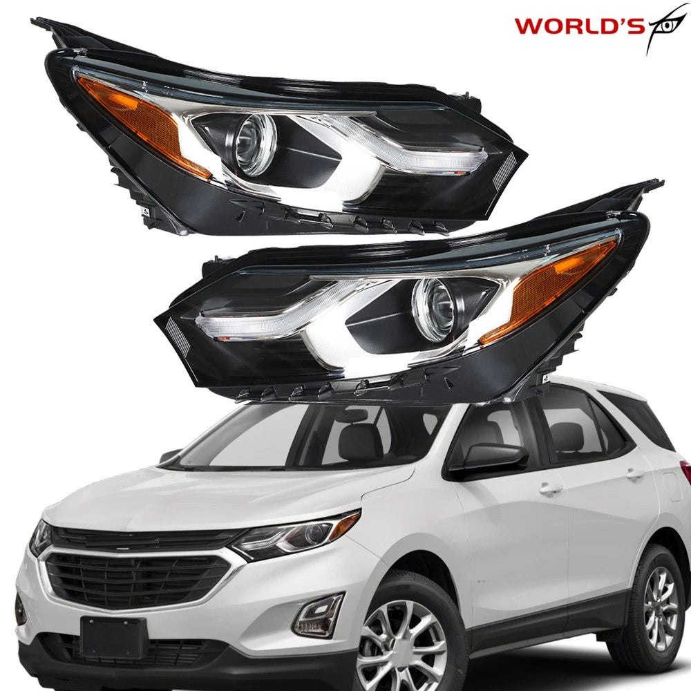 Chrome Headlights with DRL for Chevrolet Equinox (2018–2019)