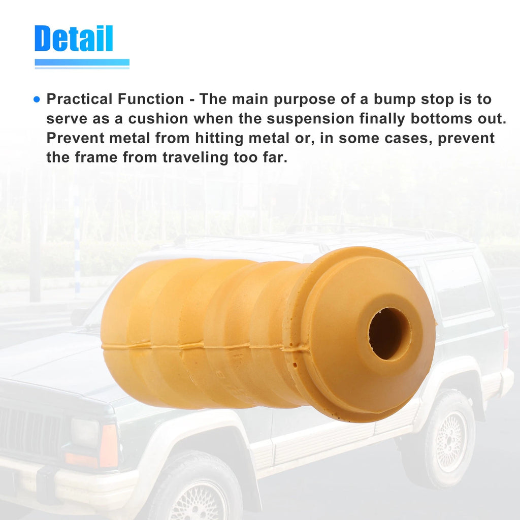 2X Rear Suspension Bump Stop for Volkswagen (1915-1979) Rubber Orange