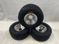 Set of 2 Front and Rear Wheels Rims for Honda ATC 70 (1973–1985) - Sunf A021 18" Tires