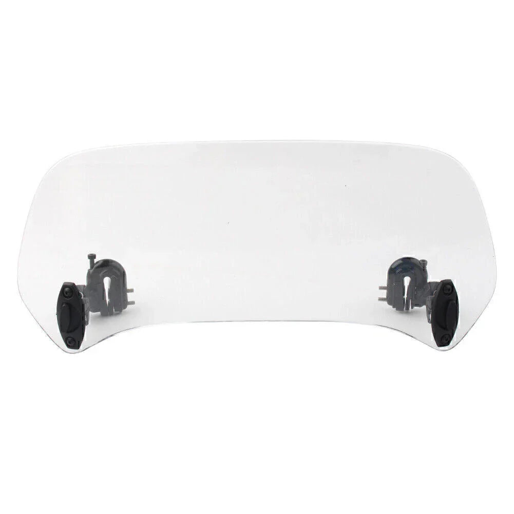 Adjustable Windshield Extension Spoiler Deflector for Motor Vehicle Clear
