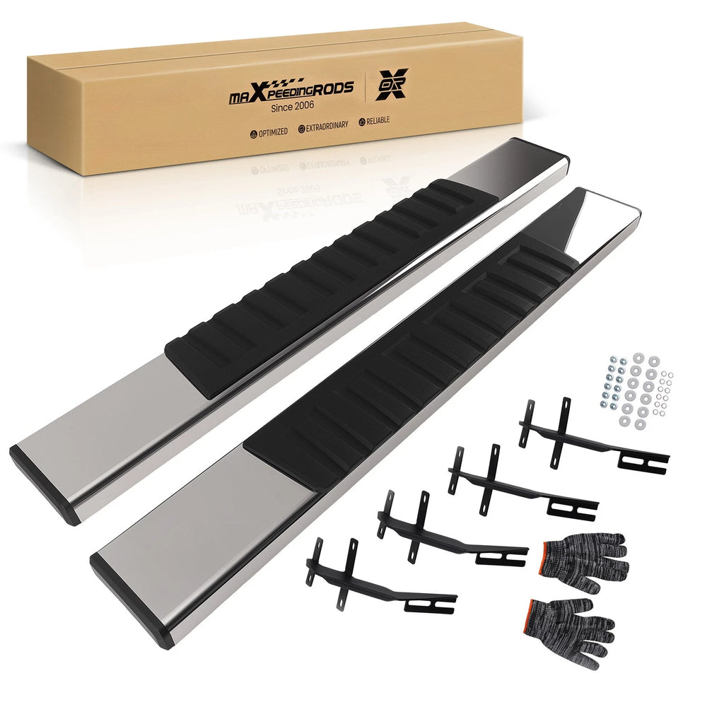 6" Wide Nerf Bars Side Steps for Ford F150 (2015–2026) H Style Non-Slip