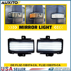 Clear LED Side Mirror Light for Ford Super Duty F250/F350/F450/F550 (2017–2023)